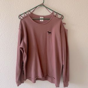 PINK Ladder Shoulder Crew